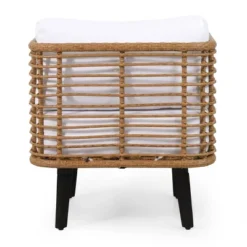 Nic Outdoor Wicker Club Chair With Cushion - Light Brown/White - Christopher Knight Home 12 Nic Outdoor Wicker Club Chair With Cushion - Light Brown/White - Christopher Knight Home -Garden Outdoor Store GUEST 0057539e 3a87 4b92 b45a 5ae69e1a75f2