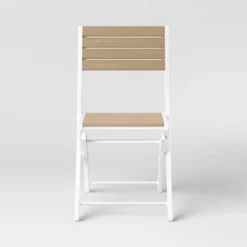 Bryant 4pk Faux Wood Folding Patio Bistro Chairs - White/Light Wood - Threshold™ 9 Bryant 4pk Faux Wood Folding Patio Bistro Chairs - White/Light Wood - Threshold™ -Garden Outdoor Store GUEST 048e3749 da5e 4a40 8226 5119b7660d58
