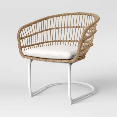 Southport 3pc Motion Patio Chat Set With Metal Legs - Natural/White - Opalhouse™ 2 Southport 3pc Motion Patio Chat Set With Metal Legs - Natural/White - Opalhouse™ - Image 2