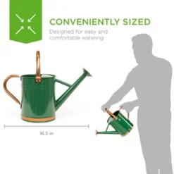 Best Choice Products 1-Gallon Galvanized Steel Watering Can For Gardening W/ O-Ring, Top Handle, Copper Accents 8 Best Choice Products 1-Gallon Galvanized Steel Watering Can For Gardening W/ O-Ring, Top Handle, Copper Accents -Garden Outdoor Store GUEST 0912a239 53b0 4ee1 9ae8 e8eb349e7fac