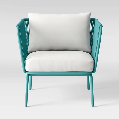 Fisher 2pk Patio Club Chairs -Blue-Green - Project 62™ 2 Fisher 2pk Patio Club Chairs -Blue-Green - Project 62™ - Image 2