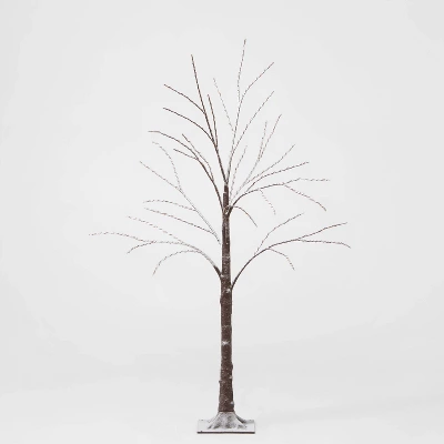 4' Brown Flocked Tree Dew Drop Christmas LED Novelty Sculpture Warm White - Wondershop™ 2 4' Brown Flocked Tree Dew Drop Christmas LED Novelty Sculpture Warm White - Wondershop™ - Image 2