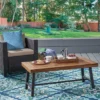 Carlisle Acacia Coffee Table - Brown - Christopher Knight Home