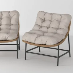 2pk Papasan Scoop Outdoor Patio Chair - Natural - Saracina Home 16 2pk Papasan Scoop Outdoor Patio Chair - Natural - Saracina Home -Garden Outdoor Store GUEST 18ea1553 1254 4430 a073 0b220be60076