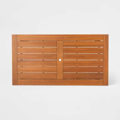 Kaufmann Wood Rectangle Patio Dining Table, Outdoor Furniture - Natural - Project 62™ 5 Kaufmann Wood Rectangle Patio Dining Table, Outdoor Furniture - Natural - Project 62™ - Image 5