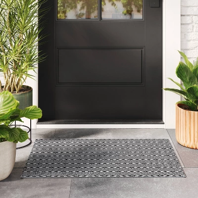 Diamond Check Indoor/Outdoor Rug - Room Essentials™ 1 Diamond Check Indoor/Outdoor Rug - Room Essentials™