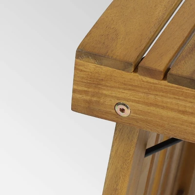 Kyoto Acacia Wood Folding Side Table - Teak - Christopher Knight Home 5 Kyoto Acacia Wood Folding Side Table - Teak - Christopher Knight Home - Image 5