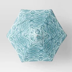 7.5'x7.5' Decorative Trim Scalloped Outdoor Market Umbrella Blue - Opalhouse™ Designed With Jungalow™ 7 7.5'x7.5' Decorative Trim Scalloped Outdoor Market Umbrella Blue - Opalhouse™ Designed With Jungalow™ -Garden Outdoor Store GUEST 3480178a 70b9 4096 bef0 b5fe8b7a355b