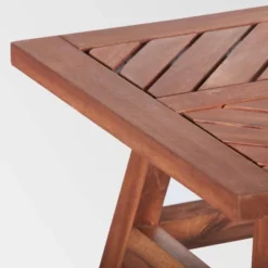 Slatted Chevron Acacia Wood Patio Side Table - Saracina Home 9 Slatted Chevron Acacia Wood Patio Side Table - Saracina Home -Garden Outdoor Store GUEST 405dd1a7 7fc5 41a0 9c36 7e6de1a864e0