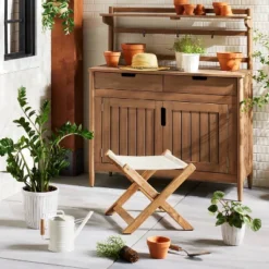 2.88L Painted Metal Watering Can Cream - Hearth & Hand™ With Magnolia