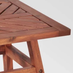 Slatted Chevron Acacia Wood Patio Side Table - Saracina Home 10 Slatted Chevron Acacia Wood Patio Side Table - Saracina Home -Garden Outdoor Store GUEST 4bc9e6d6 5f53 42ae 8b30 0af6b9caad9e