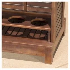 Riviera Acacia Wood Bar - Rich Mahogany - Christopher Knight Home 7 Riviera Acacia Wood Bar - Rich Mahogany - Christopher Knight Home -Garden Outdoor Store GUEST 507e18b9 03d1 4c33 ad84 1ad9418cbb0a