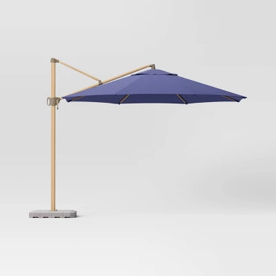 11'x11' Offset Patio Umbrella - Light Wood Pole - Threshold™ 7 11'x11' Offset Patio Umbrella - Light Wood Pole - Threshold™ - Image 7