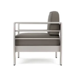 Cape Coral 5pc Aluminum And MGO Seating Set With Fire Table Khaki/Light Gray - Christopher Knight Home 19 Cape Coral 5pc Aluminum And MGO Seating Set With Fire Table Khaki/Light Gray - Christopher Knight Home -Garden Outdoor Store GUEST 62a2b742 d5e6 44a8 8753 4394d71e5ae2