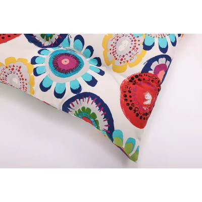 2pc Crosby Floral Outdoor Tufted Chair Cushions - Pillow Perfect 1 2pc Crosby Floral Outdoor Tufted Chair Cushions - Pillow Perfect