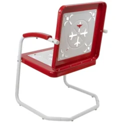 Northlight 35" Square Outdoor Retro Tulip Armchair, Red And White 5 Northlight 35" Square Outdoor Retro Tulip Armchair, Red And White -Garden Outdoor Store GUEST 77c44345 2031 4c0a b8e0 7793dbb81724