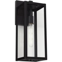 John Timberland Titan Modern Outdoor Wall Light Fixtures Set Of 2 Mystic Black Rectangular Frame 17" Clear Glass For Post Exterior Barn 11 John Timberland Titan Modern Outdoor Wall Light Fixtures Set Of 2 Mystic Black Rectangular Frame 17" Clear Glass For Post Exterior Barn -Garden Outdoor Store GUEST 7b57237b 341a 4744 866b 95c45f019be7