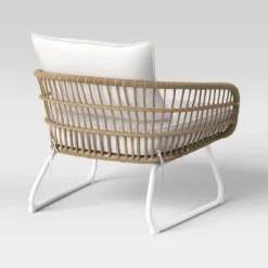 Southport Outdoor Patio Chair With Metal Legs, Club Chair Natural/White - Opalhouse™ 8 Southport Outdoor Patio Chair With Metal Legs, Club Chair Natural/White - Opalhouse™ -Garden Outdoor Store GUEST 85f574ff c7e7 4d01 b943 e6500f46c5aa