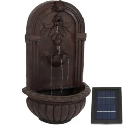 Sunnydaze Decor Sunnydaze 27"H Solar-Powered Polystone Florence Outdoor Wall-Mount Water Fountain 21 Sunnydaze Decor Sunnydaze 27"H Solar-Powered Polystone Florence Outdoor Wall-Mount Water Fountain -Garden Outdoor Store GUEST 8d6a4a51 3f86 47b1 99de ebf4d751e64f