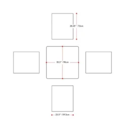 Miramar 5pc Square Wood Patio Bar Height Dining Set - Cinnamon Brown/Black - CorLiving 15 Miramar 5pc Square Wood Patio Bar Height Dining Set - Cinnamon Brown/Black - CorLiving -Garden Outdoor Store GUEST 91ab6f97 53bf 4ea2 8066 d1d9525bcad3