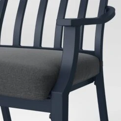 2pc Fairmont Stationary Outdoor Patio Dining Chairs Arm Chairs Black - Threshold™ 7 2pc Fairmont Stationary Outdoor Patio Dining Chairs Arm Chairs Black - Threshold™ -Garden Outdoor Store GUEST 93b3d878 5c10 4c28 a687 063fbcfa7688