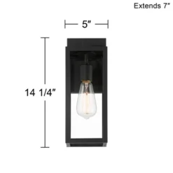 John Timberland Titan Modern Outdoor Wall Light Fixtures Set Of 2 Mystic Black 14 1/4" Clear Glass For Post Exterior Barn Deck House Porch Yard Patio 11 John Timberland Titan Modern Outdoor Wall Light Fixtures Set Of 2 Mystic Black 14 1/4" Clear Glass For Post Exterior Barn Deck House Porch Yard Patio -Garden Outdoor Store GUEST a27e4b64 40ee 49e5 ab3d 8e501414a7da