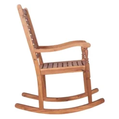 Bamberg Transitional Acacia Wood Outdoor Rocking Chair - Saracina Home 15 Bamberg Transitional Acacia Wood Outdoor Rocking Chair - Saracina Home -Garden Outdoor Store GUEST a3d1d40e 25e3 46f0 89f7 27e03efb18b7