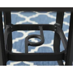 Outdoor Cast Aluminum Table With 1.97" Umbrella Hole - Brown - Captiva Designs 6 Outdoor Cast Aluminum Table With 1.97" Umbrella Hole - Brown - Captiva Designs -Garden Outdoor Store GUEST a9b43383 1e20 403b ba52 959221c36515