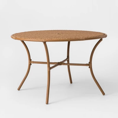 Britanna 4 Person Round Patio Dining Table Brown - Opalhouse™ 2 Britanna 4 Person Round Patio Dining Table Brown - Opalhouse™ - Image 2