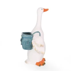 Christopher Knight Home 17" Wide Forgey Concrete Outdoor Novelty Goose Planter White/Blue 14 Christopher Knight Home 17" Wide Forgey Concrete Outdoor Novelty Goose Planter White/Blue -Garden Outdoor Store GUEST b37bfe46 39fd 45c1 a88d da07e3cd875b