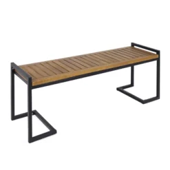 Hopkins Acacia & Iron Bench - Christopher Knight Home 9 Hopkins Acacia & Iron Bench - Christopher Knight Home -Garden Outdoor Store GUEST b8692347 fe69 4002 8299 e72acb2ab5b5