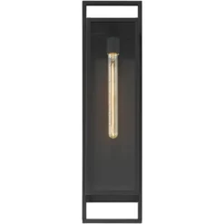 Possini Euro Design Jericho Modern Outdoor Wall Light Fixture Textured Black Steel 28" Clear Glass For Post Exterior Barn Deck House Porch Yard Patio 10 Possini Euro Design Jericho Modern Outdoor Wall Light Fixture Textured Black Steel 28" Clear Glass For Post Exterior Barn Deck House Porch Yard Patio -Garden Outdoor Store GUEST bd09a00e 9c04 4f62 95eb 8508e97a0830