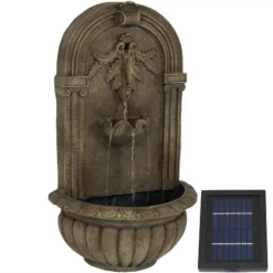 Sunnydaze Decor Sunnydaze 27"H Solar-Powered Polystone Florence Outdoor Wall-Mount Water Fountain 20 Sunnydaze Decor Sunnydaze 27"H Solar-Powered Polystone Florence Outdoor Wall-Mount Water Fountain -Garden Outdoor Store GUEST cac1aa9d ec00 4385 9279 df01c667223d