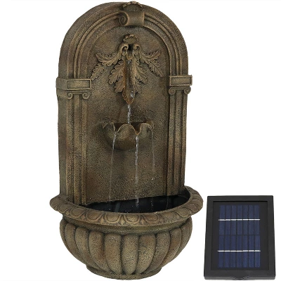 Sunnydaze Decor Sunnydaze 27"H Solar-Powered Polystone Florence Outdoor Wall-Mount Water Fountain 10 Sunnydaze Decor Sunnydaze 27"H Solar-Powered Polystone Florence Outdoor Wall-Mount Water Fountain - Image 10