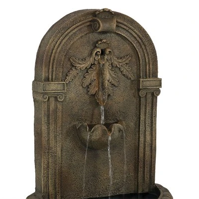 Sunnydaze Decor Sunnydaze 27"H Solar-Powered Polystone Florence Outdoor Wall-Mount Water Fountain 2 Sunnydaze Decor Sunnydaze 27"H Solar-Powered Polystone Florence Outdoor Wall-Mount Water Fountain - Image 2