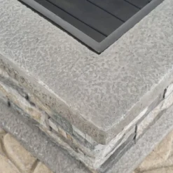 Crestline 29" Concrete Wood Burning Fire Pit - Square - Natural Stone - Christopher Knight Home 5 Crestline 29" Concrete Wood Burning Fire Pit - Square - Natural Stone - Christopher Knight Home -Garden Outdoor Store GUEST d1e79a4d 16d4 4ef3 9da1 15d5599a4e31