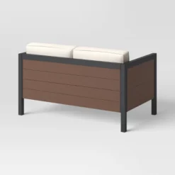 Bryant 2pc Faux Wood Patio Loveseat & Coffee Table - Gray/Natural - Threshold™ 12 Bryant 2pc Faux Wood Patio Loveseat & Coffee Table - Gray/Natural - Threshold™ -Garden Outdoor Store GUEST e7ed45fd b978 4207 ae3a e5295e23db39