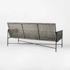 Wicker & Metal X Frame Patio Sofa - Gray - Threshold™ Designed With Studio McGee 10 Wicker & Metal X Frame Patio Sofa - Gray - Threshold™ Designed With Studio McGee -Garden Outdoor Store GUEST e9727c5c 7d57 4fb3 b845 7b850243113b