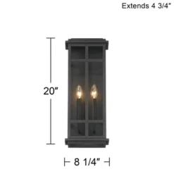Possini Euro Design Modern Industrial Outdoor Wall Light Fixture Cool Black Windowpane Frame 20" For Post Exterior Barn Deck House 13 Possini Euro Design Modern Industrial Outdoor Wall Light Fixture Cool Black Windowpane Frame 20" For Post Exterior Barn Deck House -Garden Outdoor Store GUEST f7684cdd 4d9e 4a6d bfa9 8ab269977cf8
