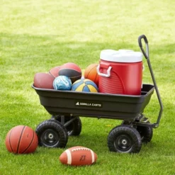 Gorilla Carts 600 Pound Capacity Heavy Duty Poly Garden Landscape Outdoor Yard Hauling Utility Wagon Dump Cart With 10 Inch Pneumatic Tires, Black 7 Gorilla Carts 600 Pound Capacity Heavy Duty Poly Garden Landscape Outdoor Yard Hauling Utility Wagon Dump Cart With 10 Inch Pneumatic Tires, Black -Garden Outdoor Store GUEST fddb7740 6b06 47d2 bd05 c09fc72fdd17