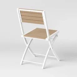 Bryant 4pk Faux Wood Folding Patio Bistro Chairs - White/Light Wood - Threshold™ 10 Bryant 4pk Faux Wood Folding Patio Bistro Chairs - White/Light Wood - Threshold™ -Garden Outdoor Store GUEST ff0c02ae c0b7 4249 800c e541509c2011